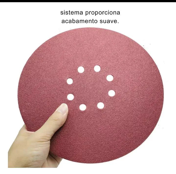 Kit 10 Lixas 225 mm ou 9 polegadas para Lixadeira girafa de parede - Foto 4