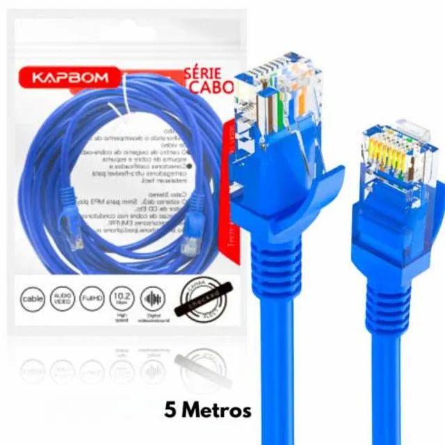 Cabo de Rede / Lan Cat5E Grimpado RJ45 1,50M/ 2M/ 5M/ 10M/ 15M/ 20M/ 25M/ 30M/ 40M/ 50M - Foto 5