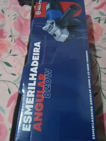 Esmerilhadeira Angular 115 mm 4 1/2 820W 11000 rpm<br>110volts e 220v - Foto 6