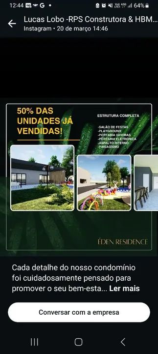 Terrenos @@#$Terrenos Cond Fech Sta @@#@ Felicidade@@X 41- * 