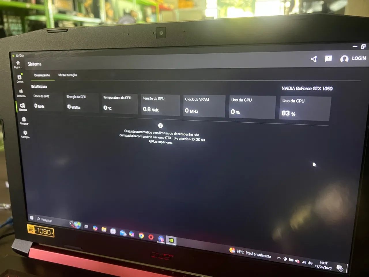Notebook Acer Nitro 5 Gamer i5 16Gb Gtx1050 - Foto 3