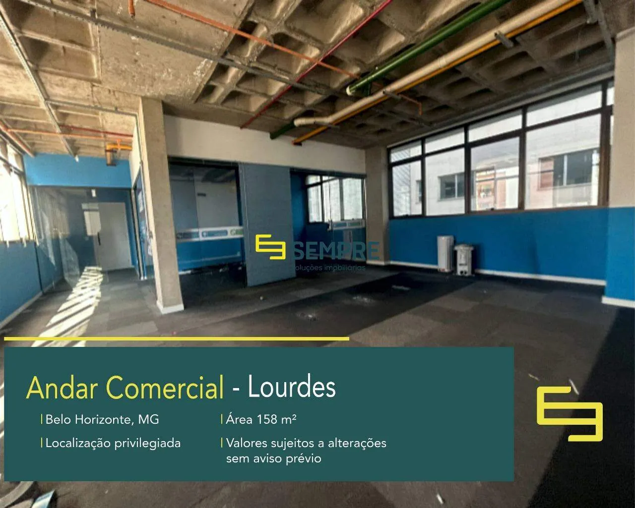 Andar corporativo para alugar no Edifício Comercial Dr. Justo Antônio - Lourdes BH
