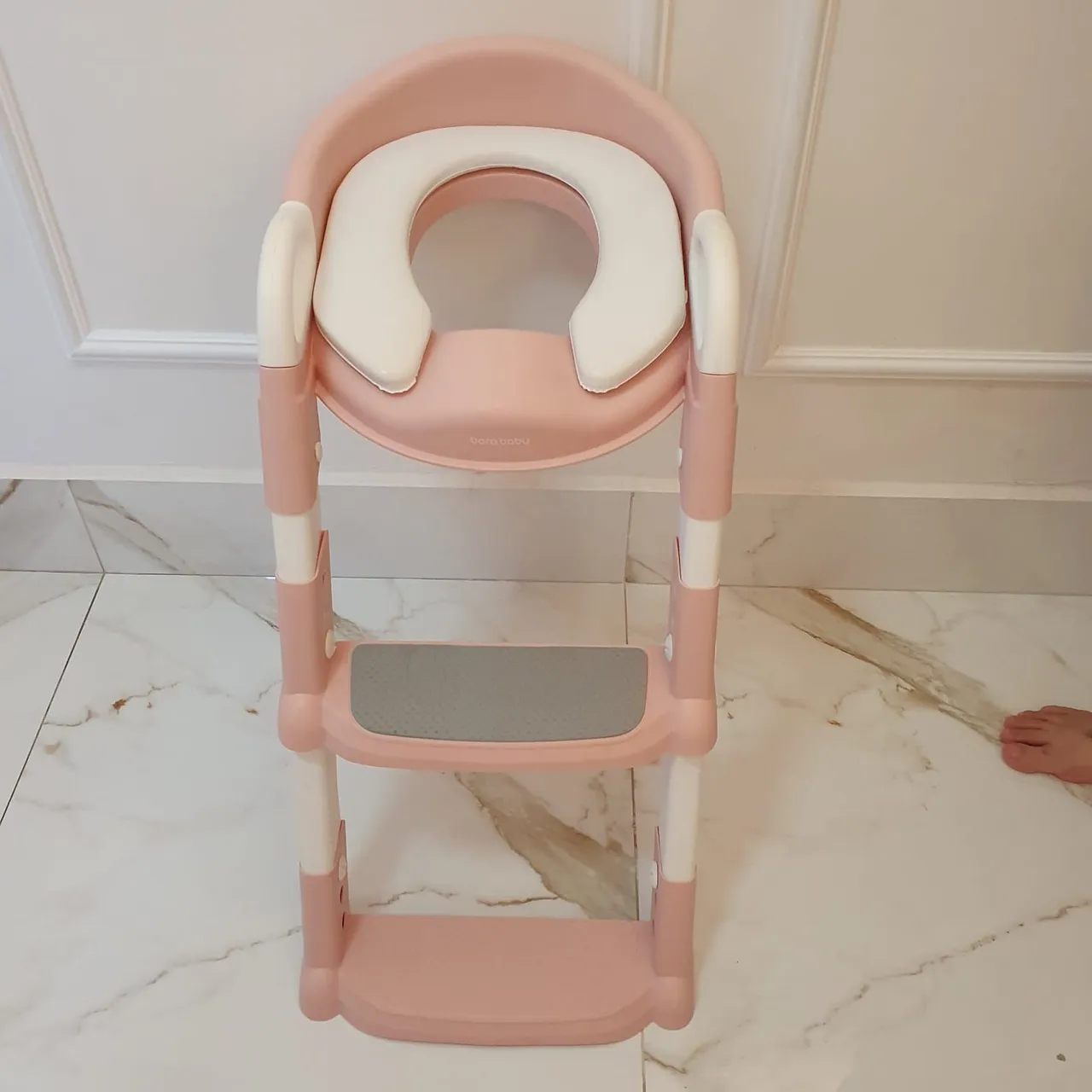 Assento infantil com escada - Rosa