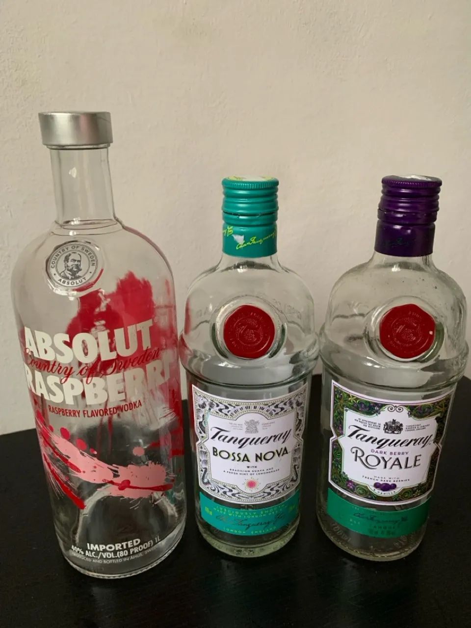 Garrafa vazia gin/whisky/vodka