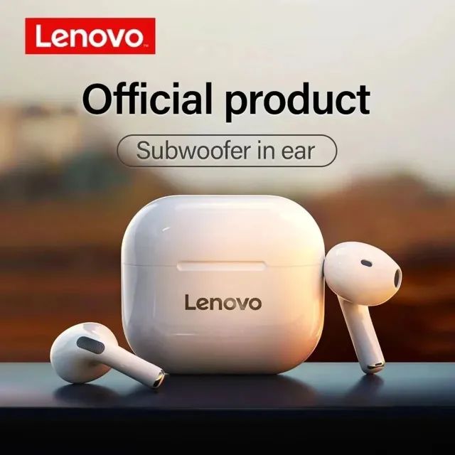 Fone Lenovo LP40 (BRANCO) Bluetooth, TWS, Academia, Game, Microfone - Foto 3
