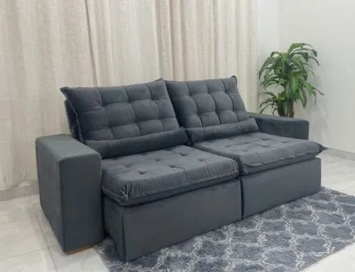 Sofá Retrátil Reclinável mulsh 2,30m L322m - Foto 3