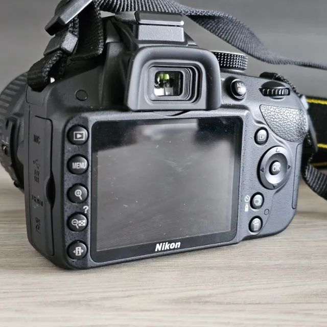Apenas 3052 cliques! Câmera DSLR Nikon D3200 + bateria, Carregador, Kit limpeza, bag, cabo - Foto 4