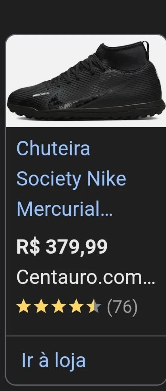 Chuteira nike Calçados Esportivos Praia Comprida, São José