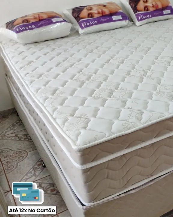 CAMA SUPER KING ORTOBOM MOLAS ENSACADAS 