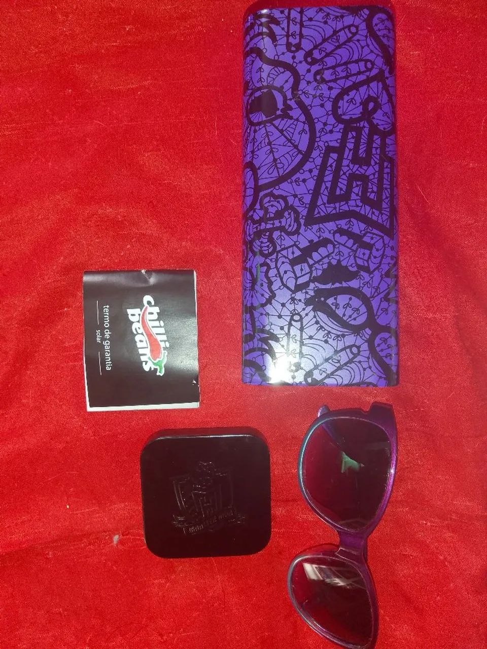 Kit Óculos de Sol Chilli Beans + Case de Óculos + Bolsa - Ever After High - Foto 2