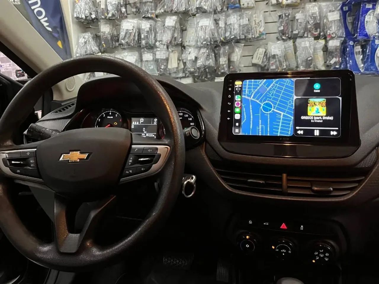 Multimídia Android Tela 9 polegadas Carplay sem fio Android auto Chevrolet Onix 22a 25 - Foto 2