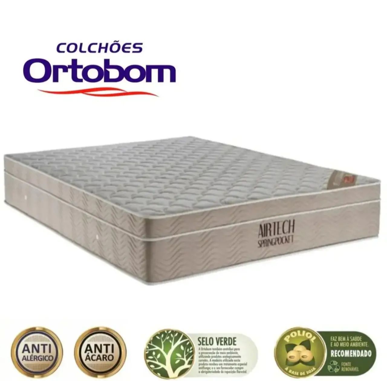 Cama Box Casal Airtec Springpocket Ortobom - Foto 3