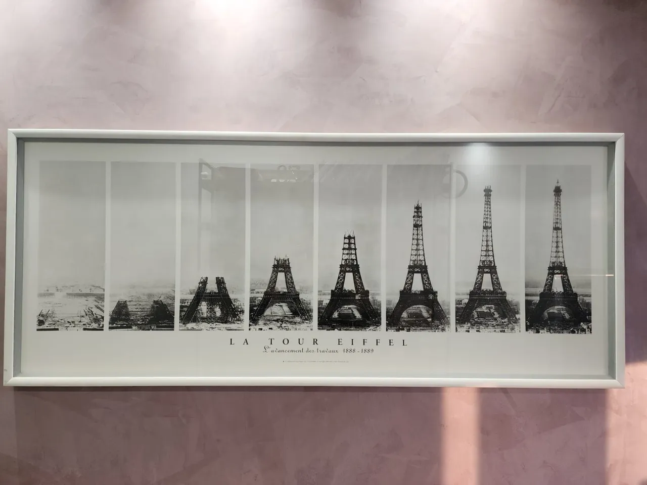 Quadro La Tour Eiffel - Construção