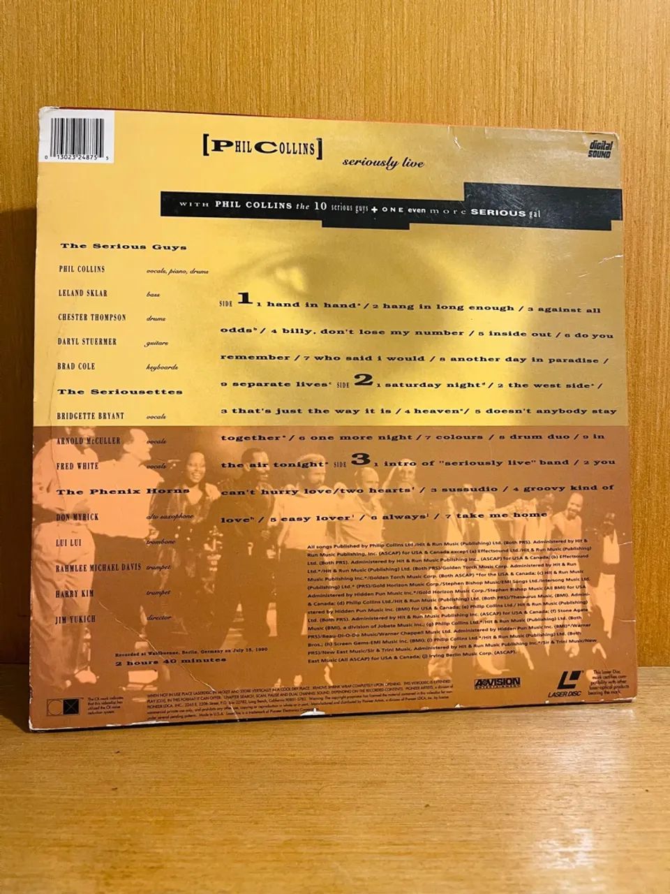 Phil Collins - Seriously Live Laser Disc LD Duplo importado - Foto 3