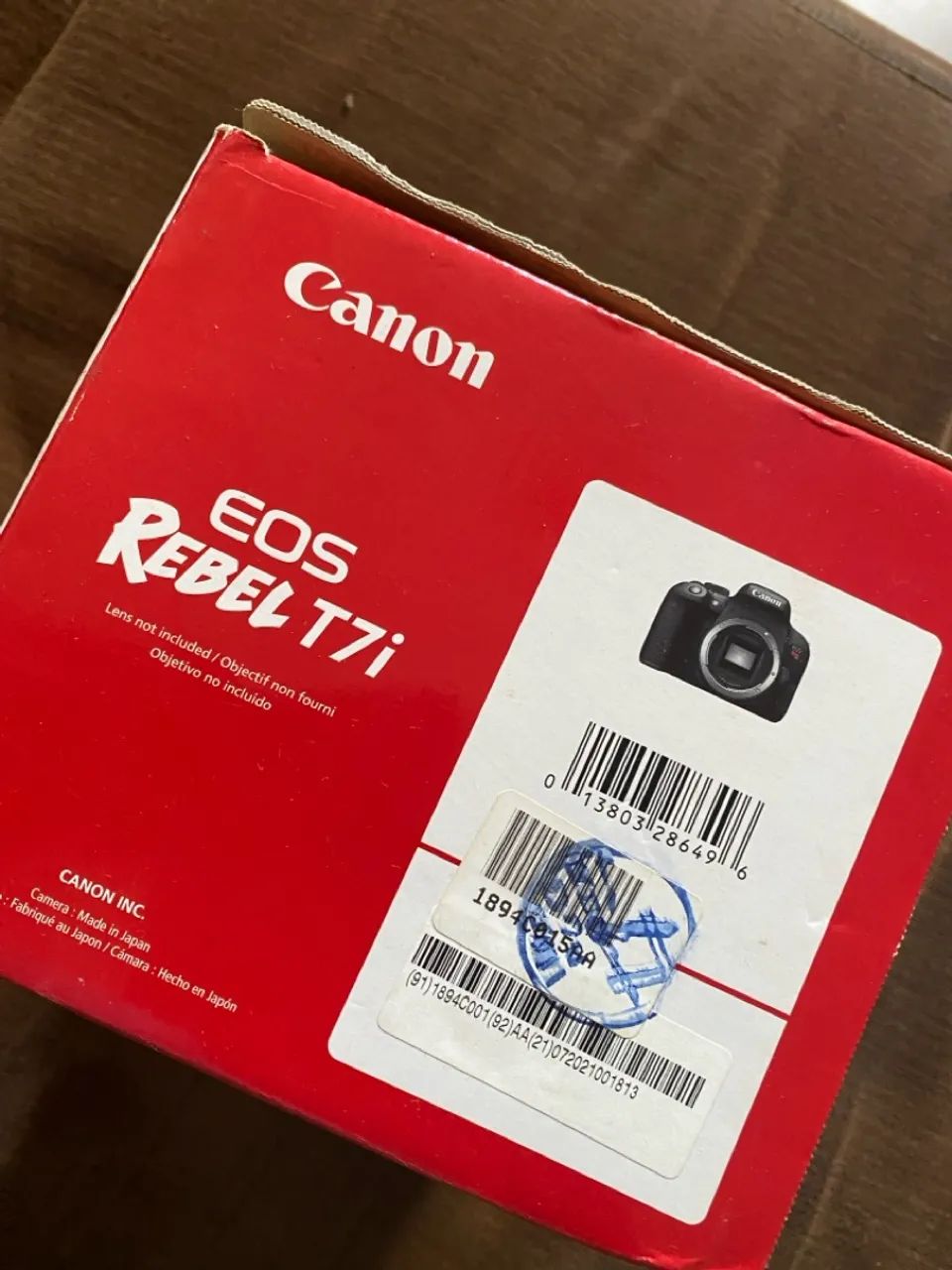 Câmera cânon DSLR T7i apenas corpo sem lente nova sem click - Foto 5