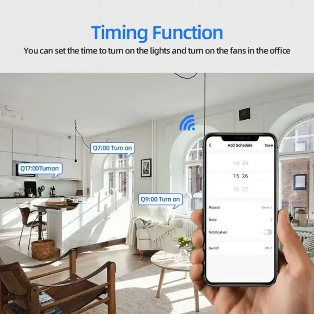 Wifi App alexa Relé Inteligente Remoto Sem Fio - Foto 2