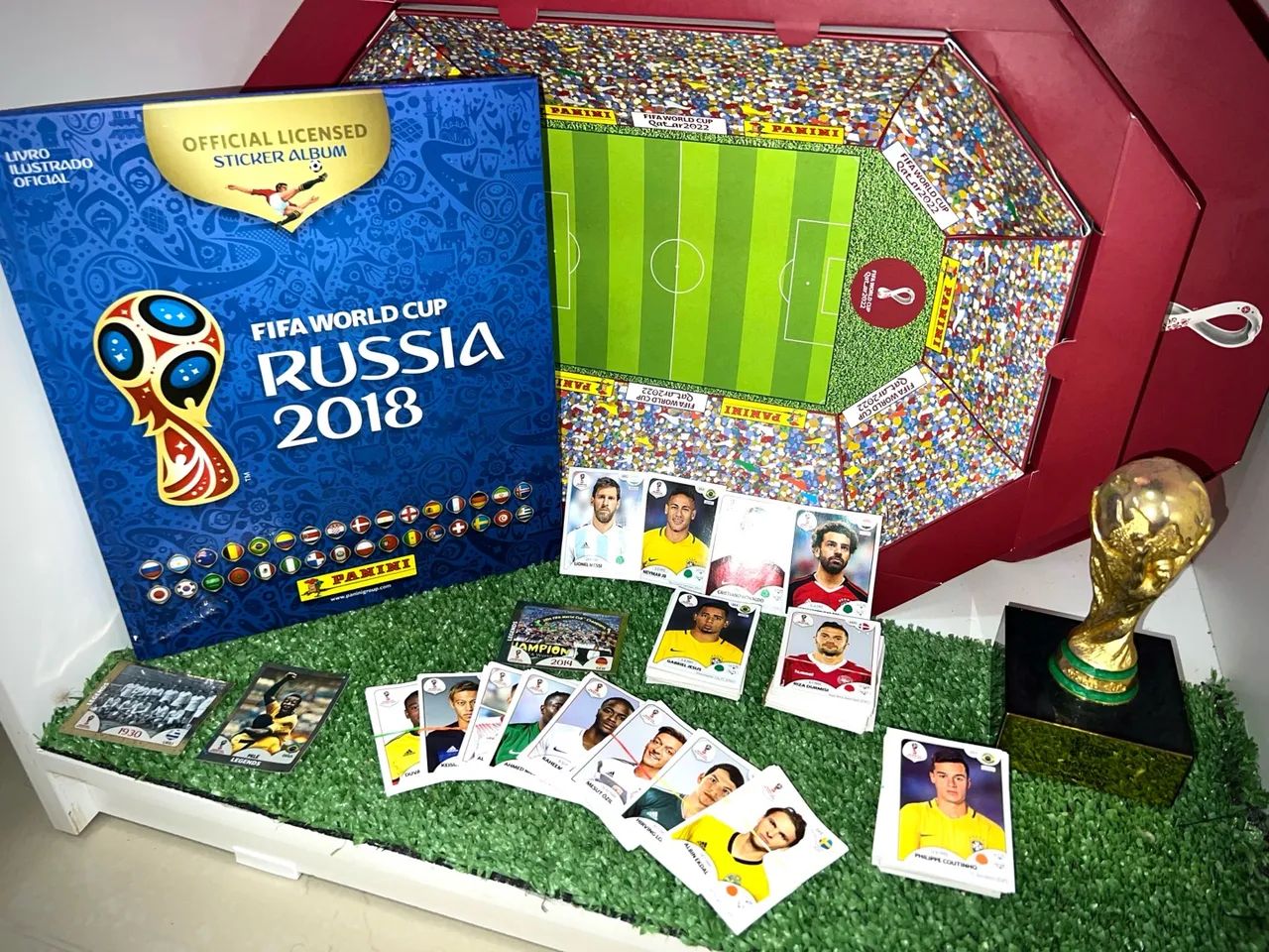 Álbum Copa 2018 Capa Dura COMPLETO (682/682) + Figurinhas Extras!  - Foto 6