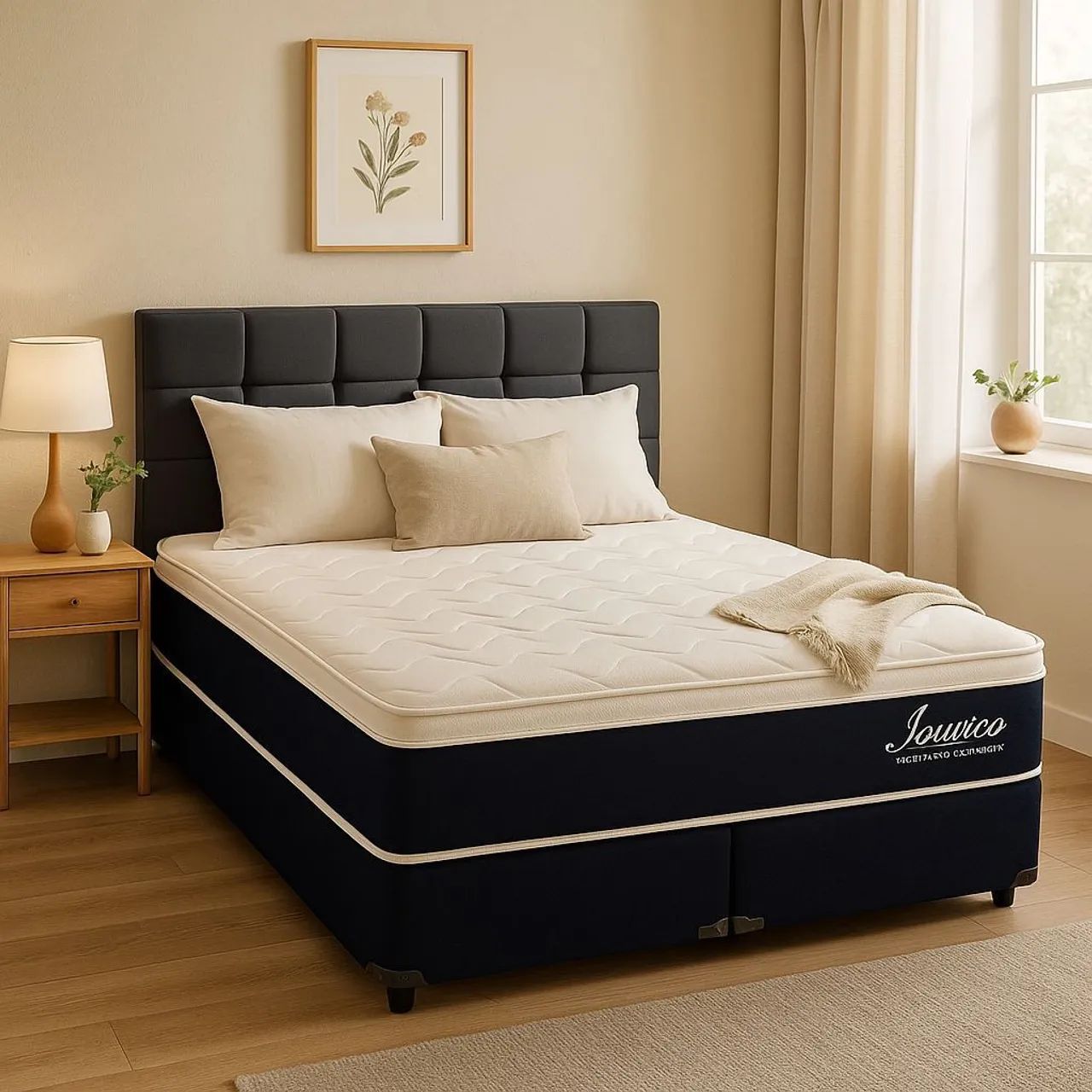 Cama Casal Box Prime c/ pillow (entrega grátis e imediata p/Fortaleza)