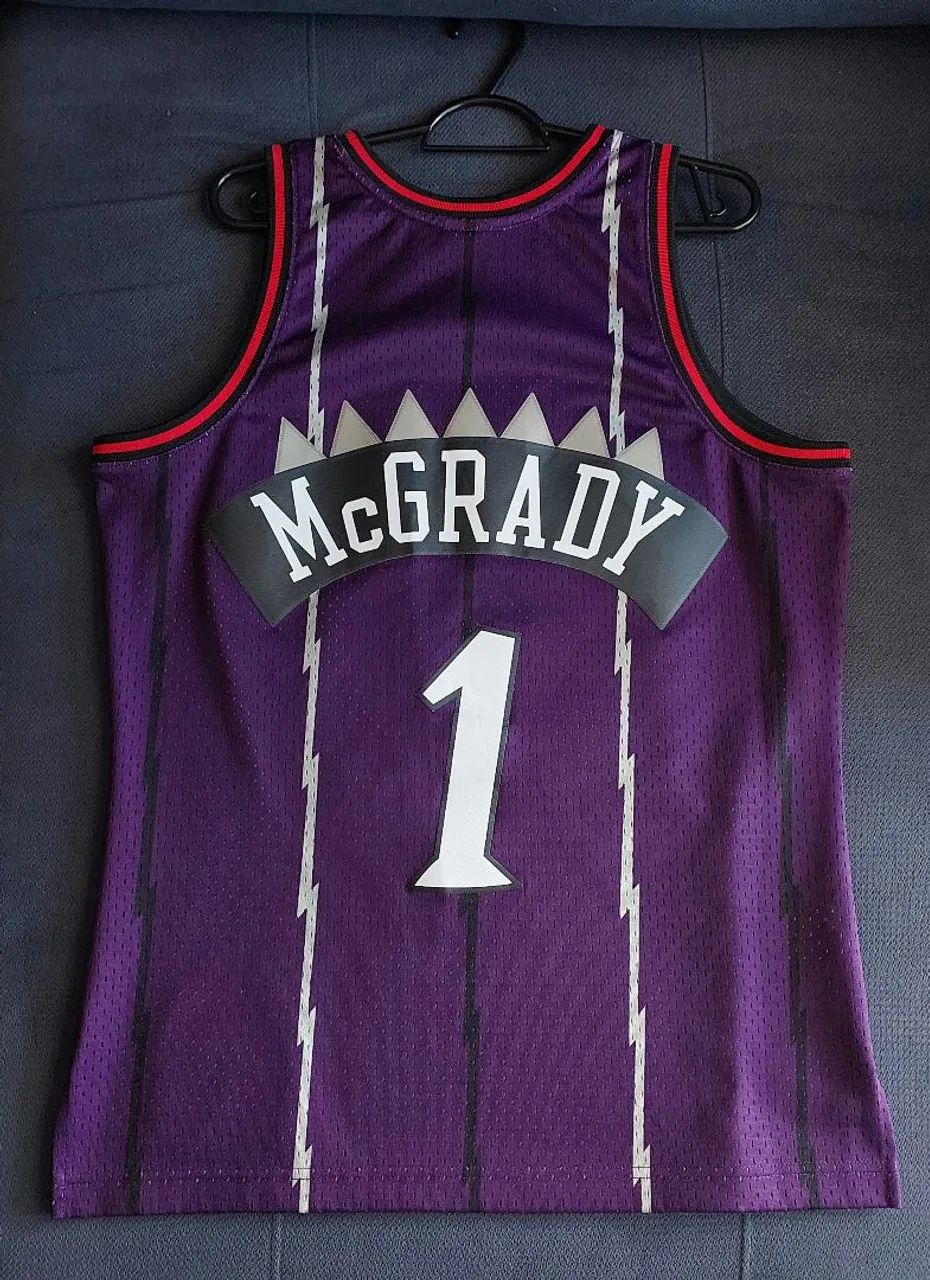 Camisa de basquete Mitchell & Ness Swingman NBA Toronto Raptors Tracy McGrady 98 - Foto 4