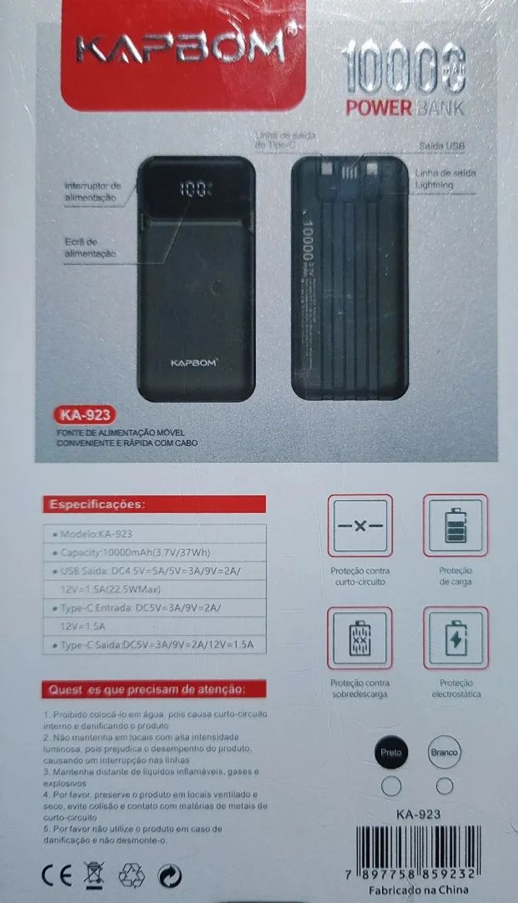 Bateria recarregável kp 22.5 watts - Foto 3