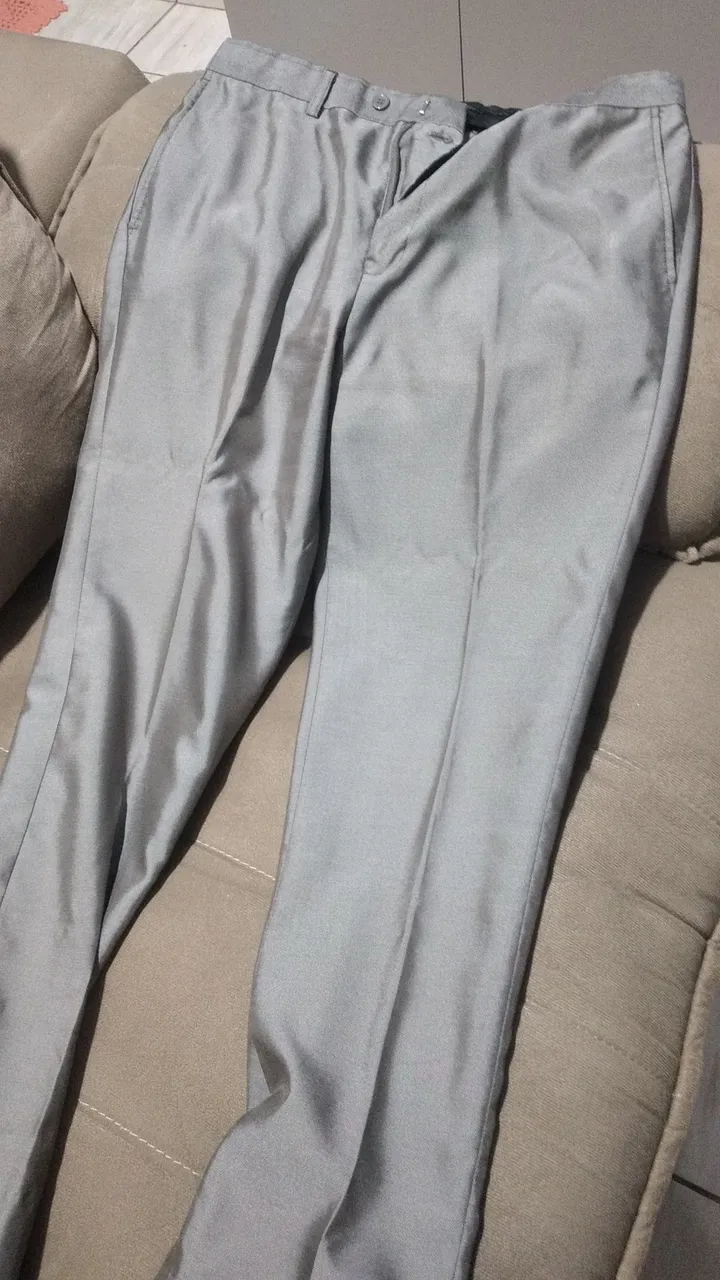 Calça Social Cinza Clara