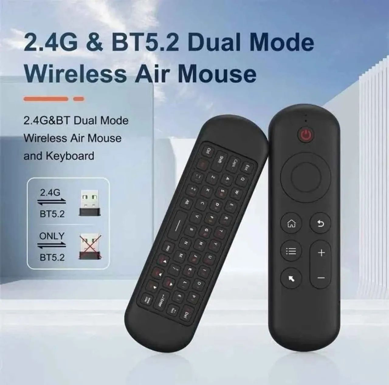 Teclado + Air Mouse Extremamente preciso 2,4ghz e Bluetooth - Foto 3
