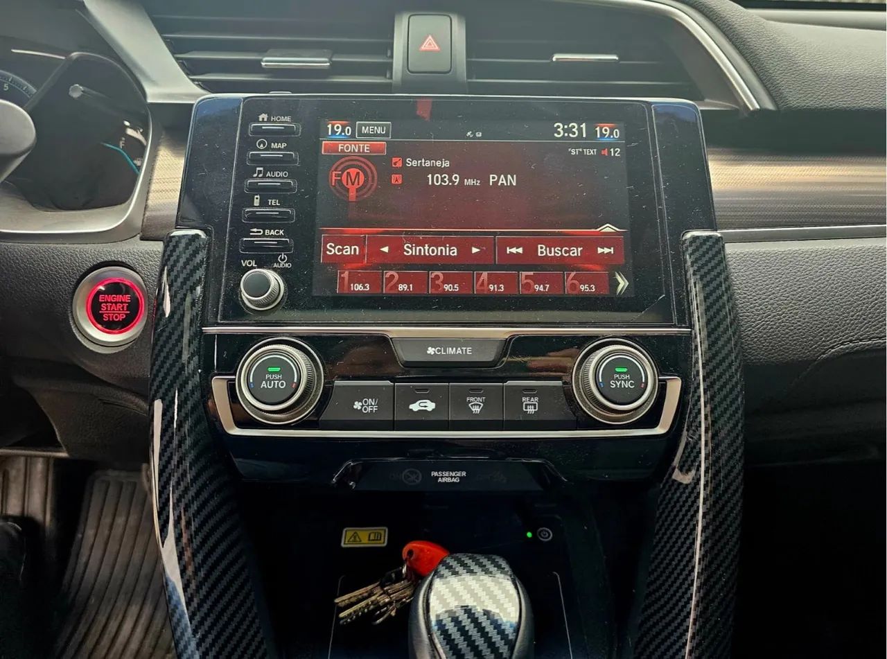 Sucata Honda Civic G10 Touring 1.5 Turbo 2021 Motor Cambio Suspensão Airbag Parachoque - Foto 9