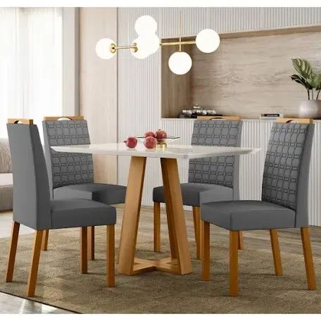 Mesa de Jantar 4 Cadeiras Nova 