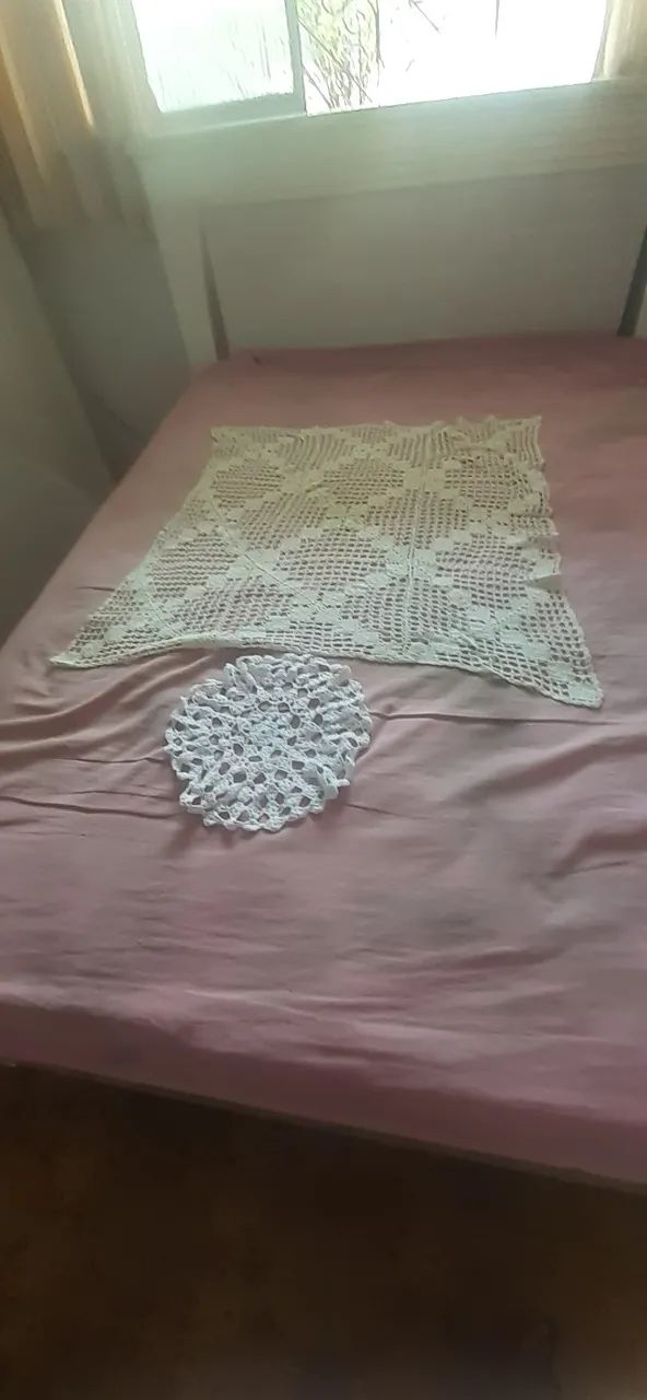 toalhas  de  mesa de crochê - Foto 3