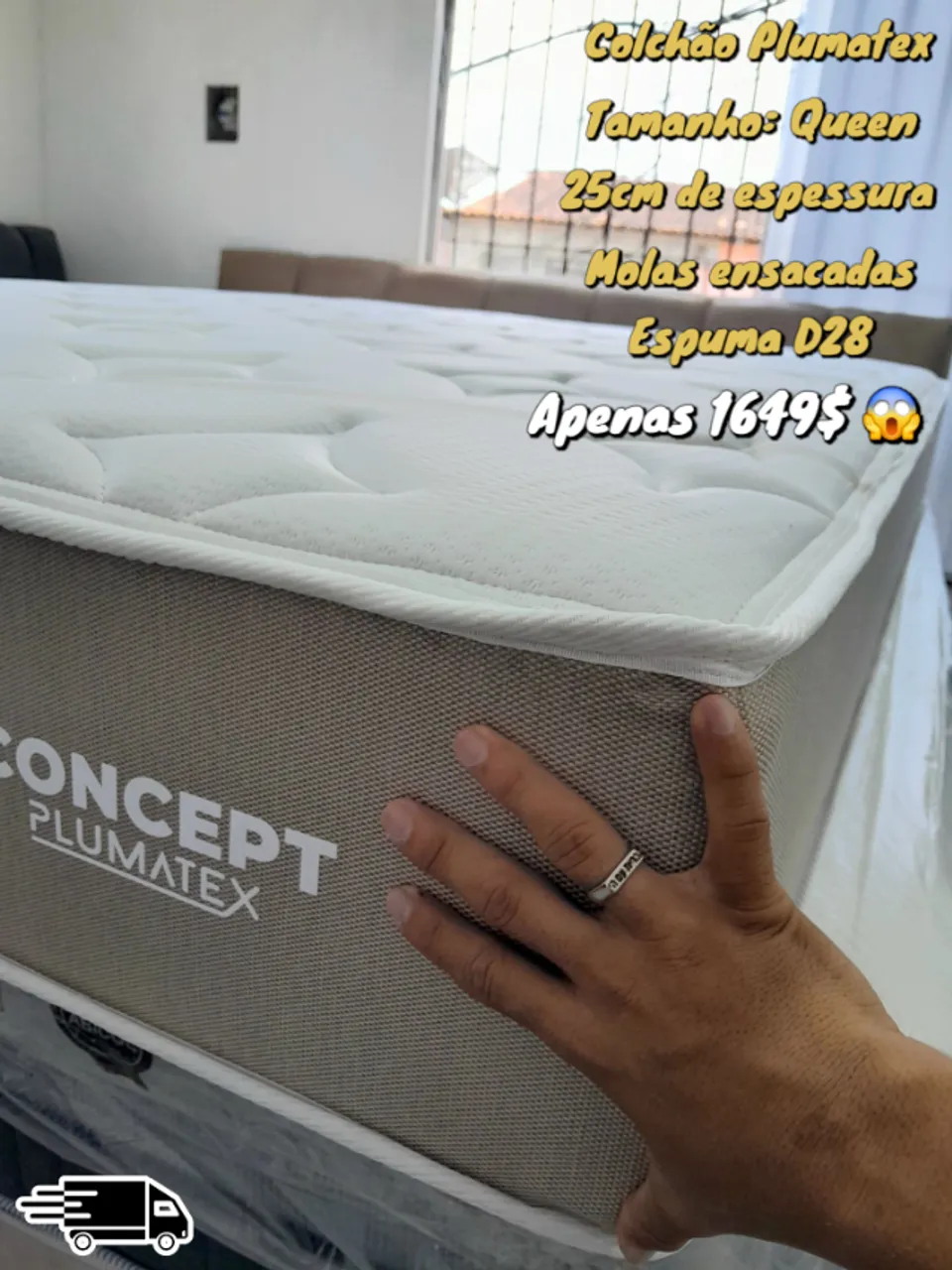 Colchão Queen com molas ensacadas