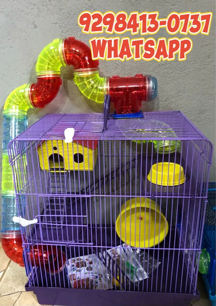 Gaiola com tubos de luxo 