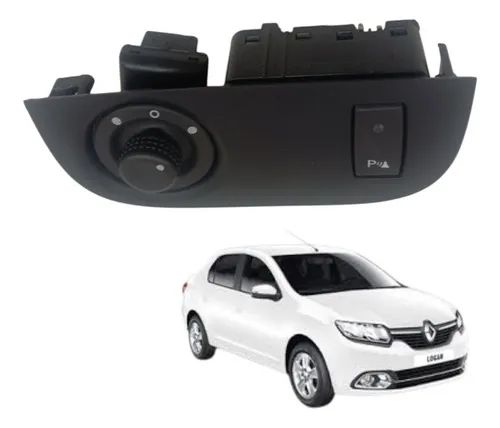 Comando Retrovisor Elétrico Renault Logan 2016 2017