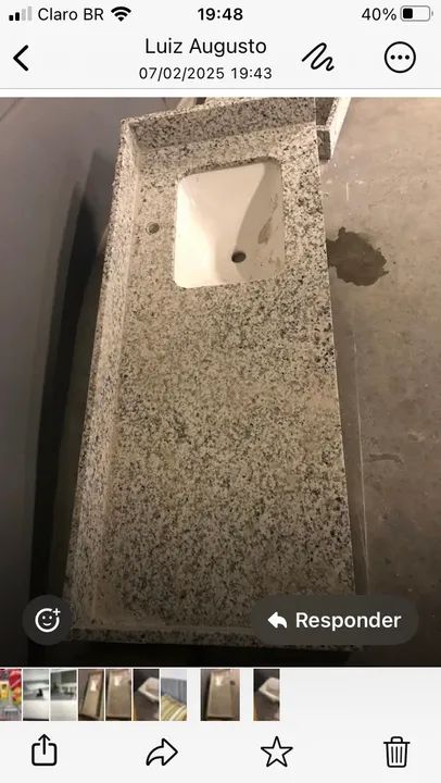 1 Pia de banheiro em granito - Foto 2
