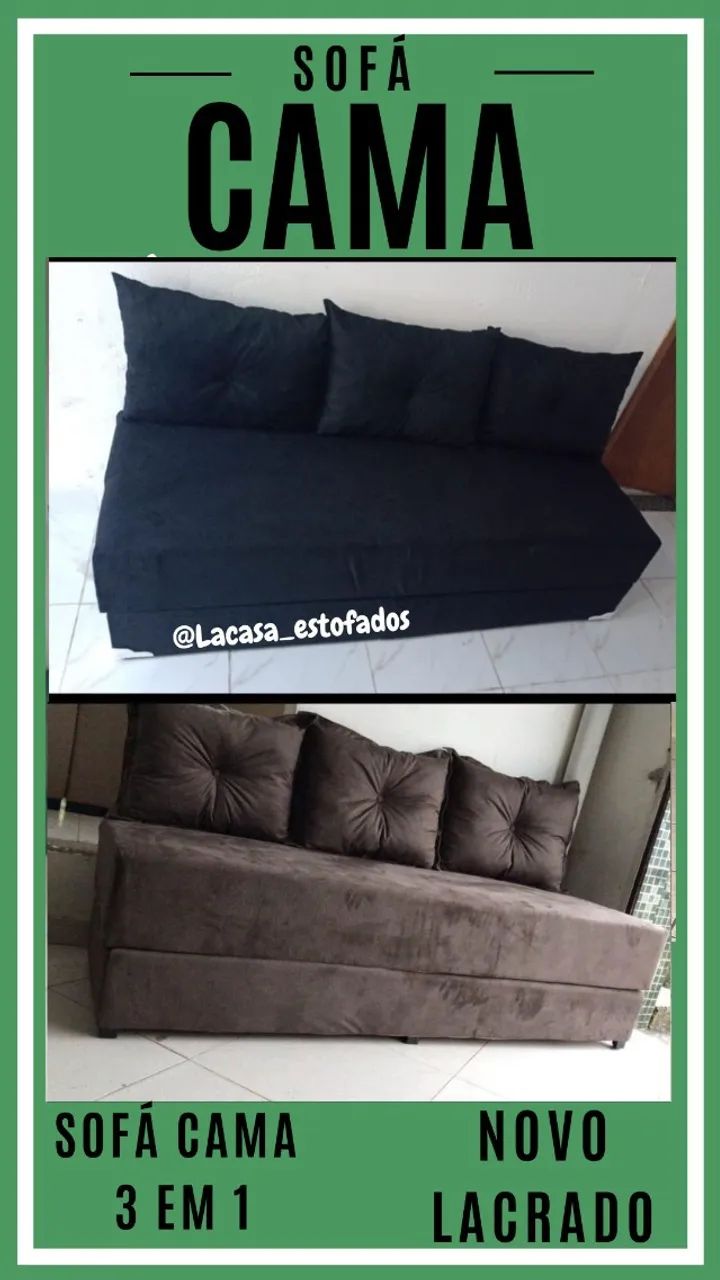 Sofá Cama - Diversas cores 