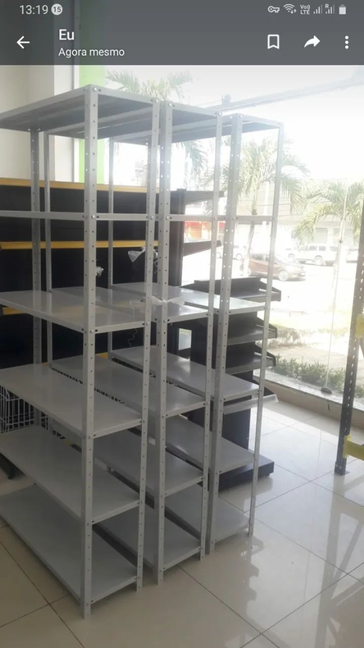ESTANTE EM AÇO PRECO IMBATIVEL CENTERACO AVISTA r$ 299,00 ZAP *  - Foto 3