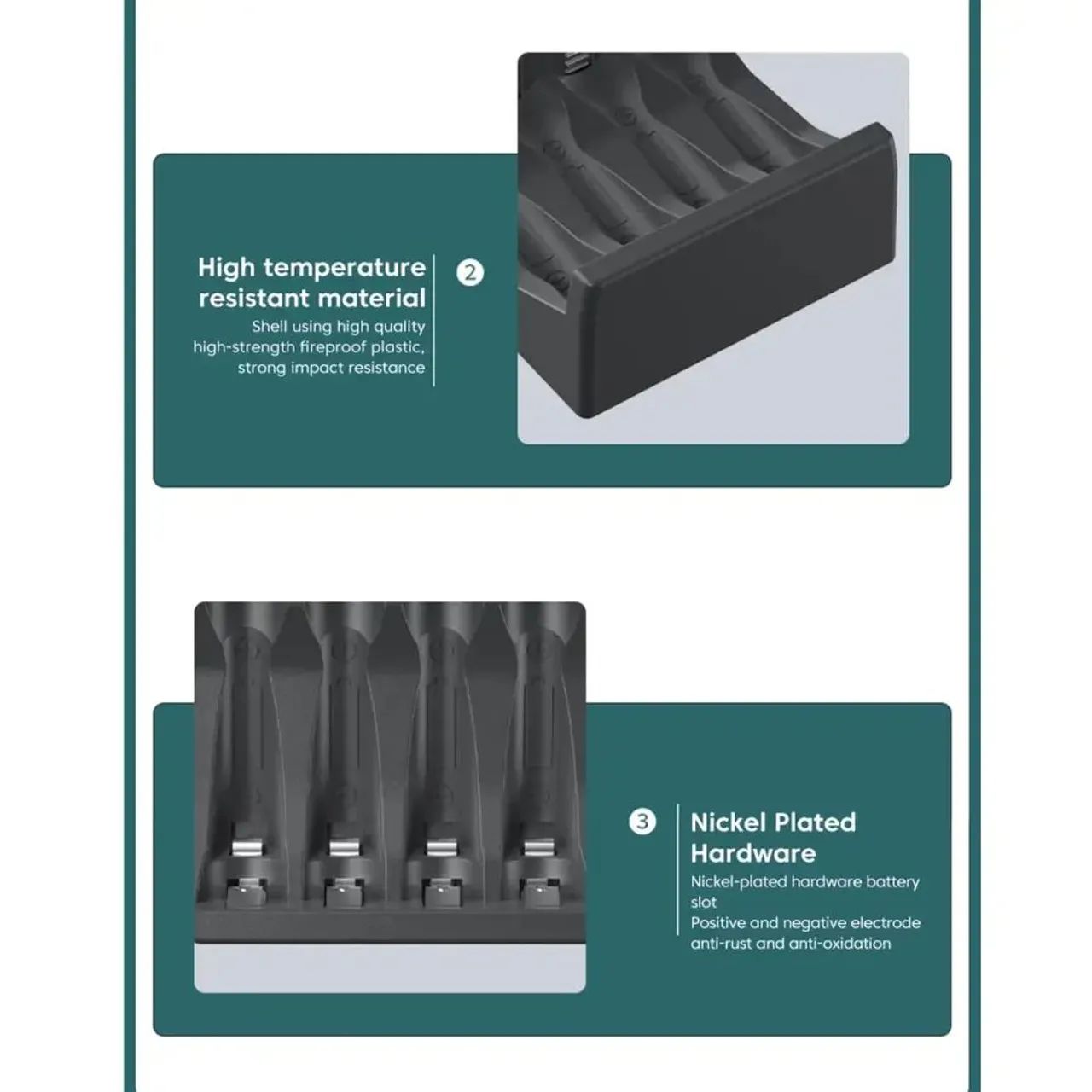 Carregador de Baterias para Pilhas AA/AAA - PUJIMAX - Foto 3