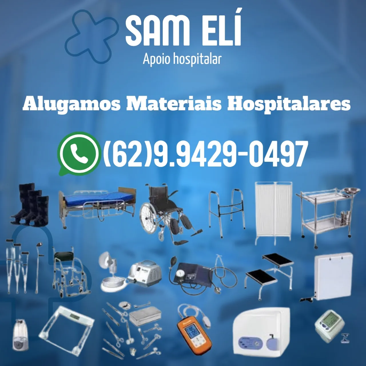 ALUGAMOS E VENDEMOS PRODUTOS HOSPITALARES