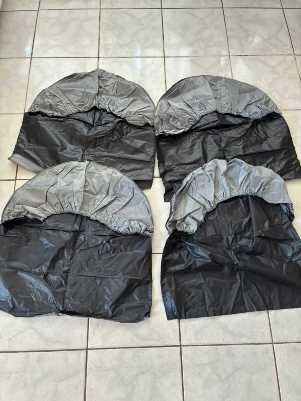 4 Capas Protetora Roda Pneu Preto