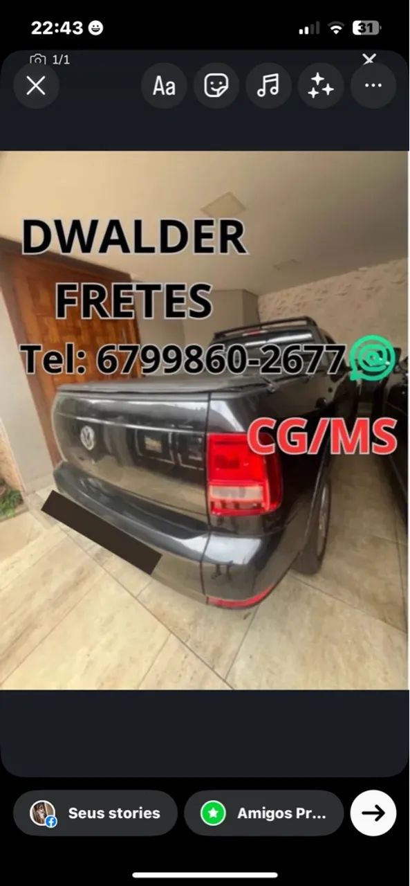 Fretes/ Entregas/ Mudanças