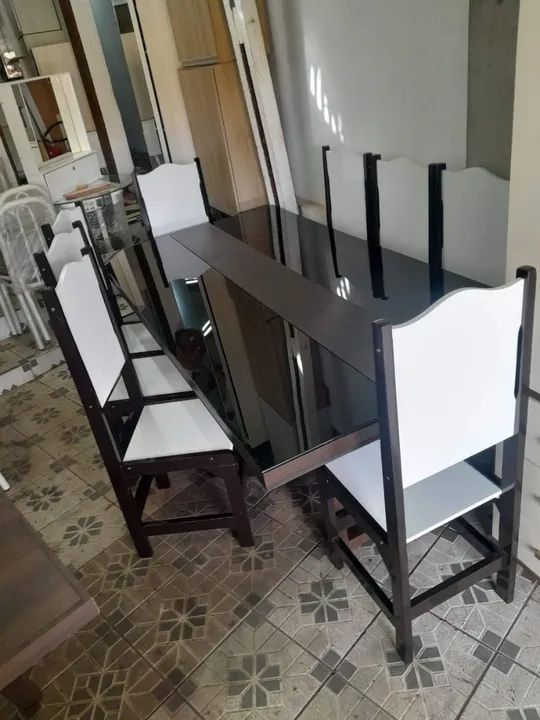CONJUNTO DE MESA, C/ 8 CADEIRAS  - Foto 3
