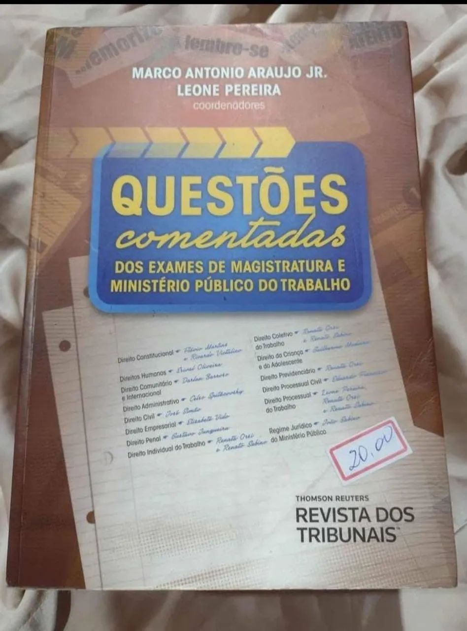 Livro questões comentadas p/exames de Magistratura e MPT
