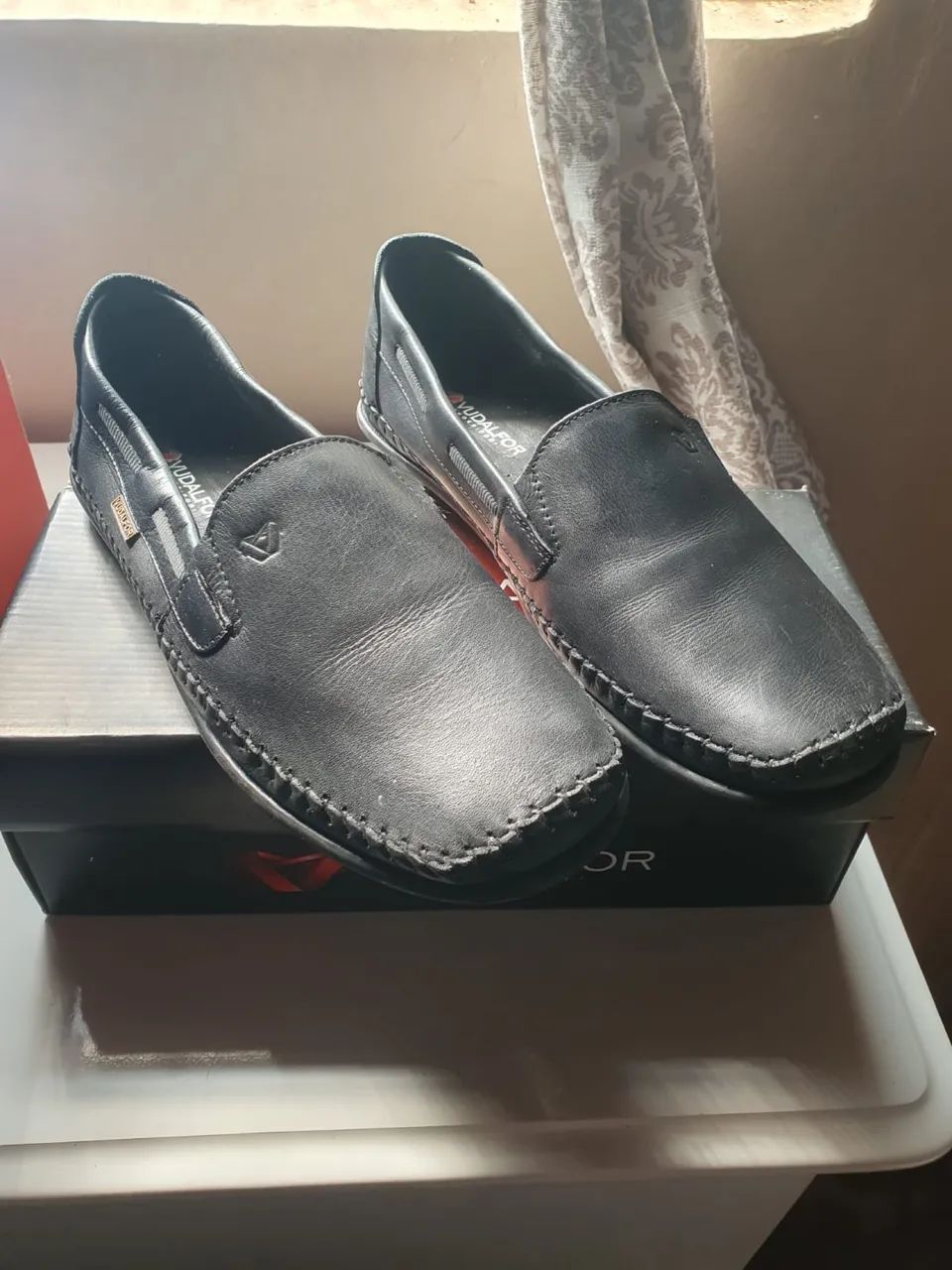 Sapato mocassim masculino couro legítimo 