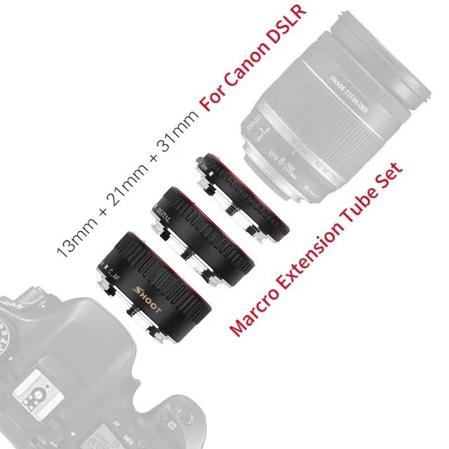 Tubo Extensor Macro Af Para Canon Eos Ef - Ef-s Mount Metal