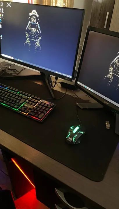 PC Gamer completo AMD Topzeira com monitor e fone de brinde