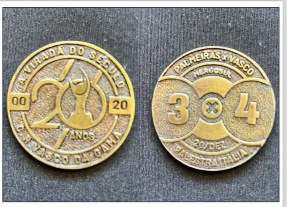 Par de medalhas Vasco libertadores e mercosu - Foto 2