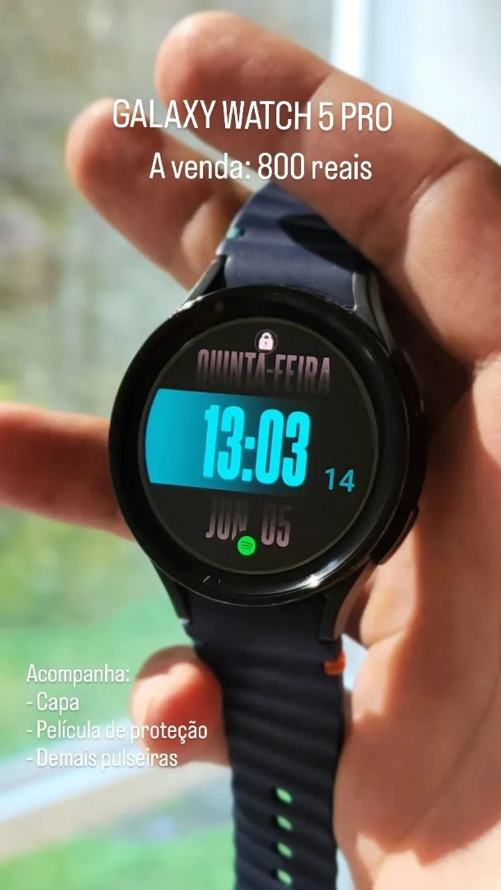 Galaxy Watch 5 Pro - 800 Reais