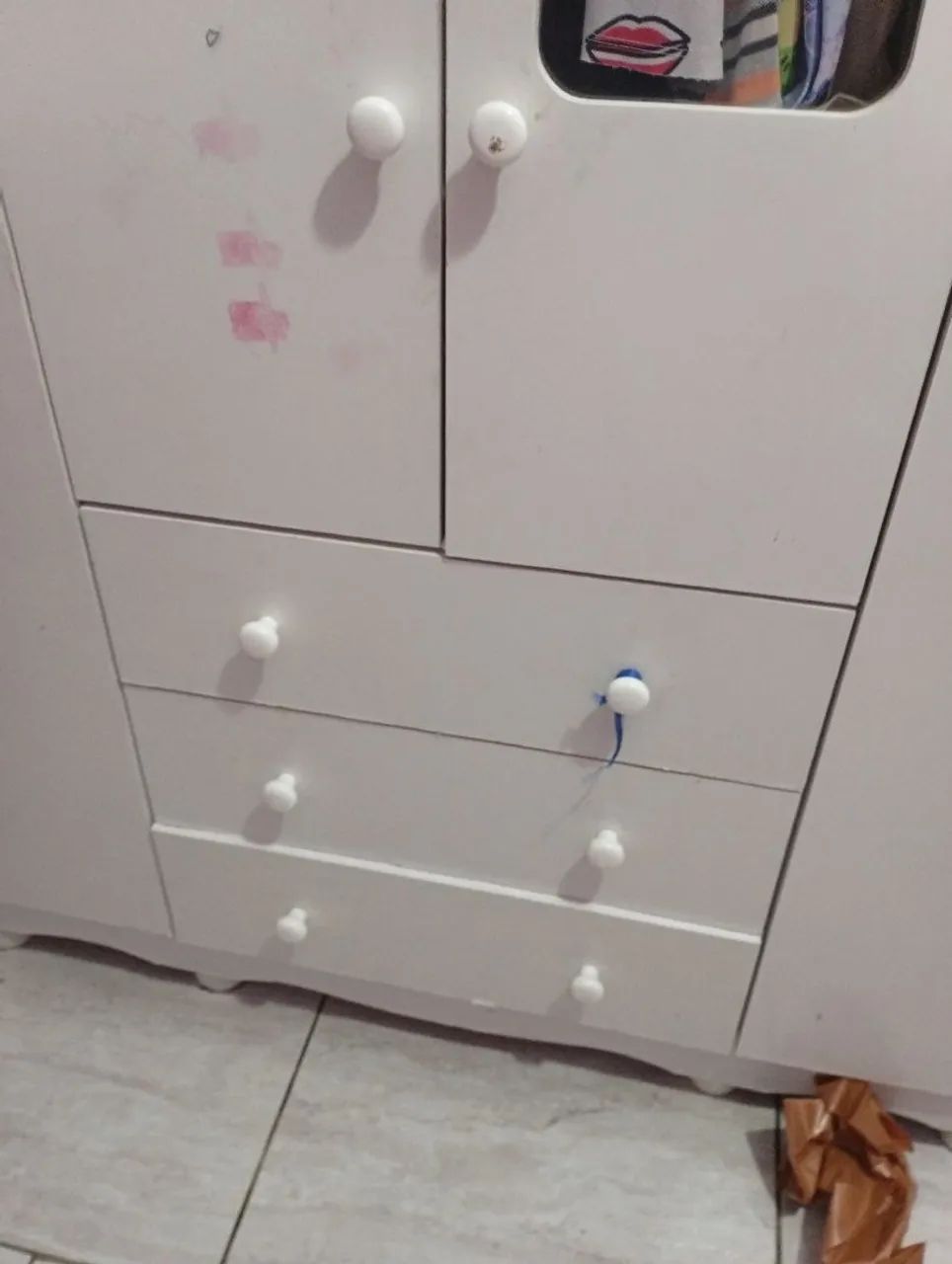 Guarda-Roupa Infantil Branco com Gavetas - Foto 5