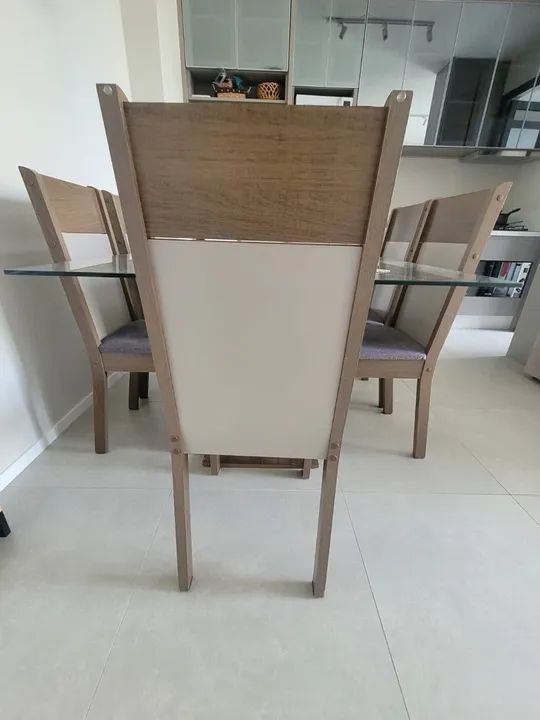 Conjunto de Cadeiras de Jantar em Madeira - Foto 6