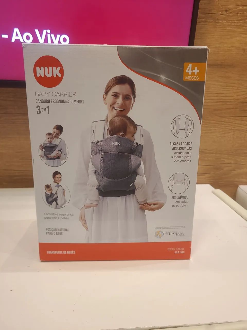 Canguru NUK Ergonomic Comfort 3 em 1 - Perfeito!<br>