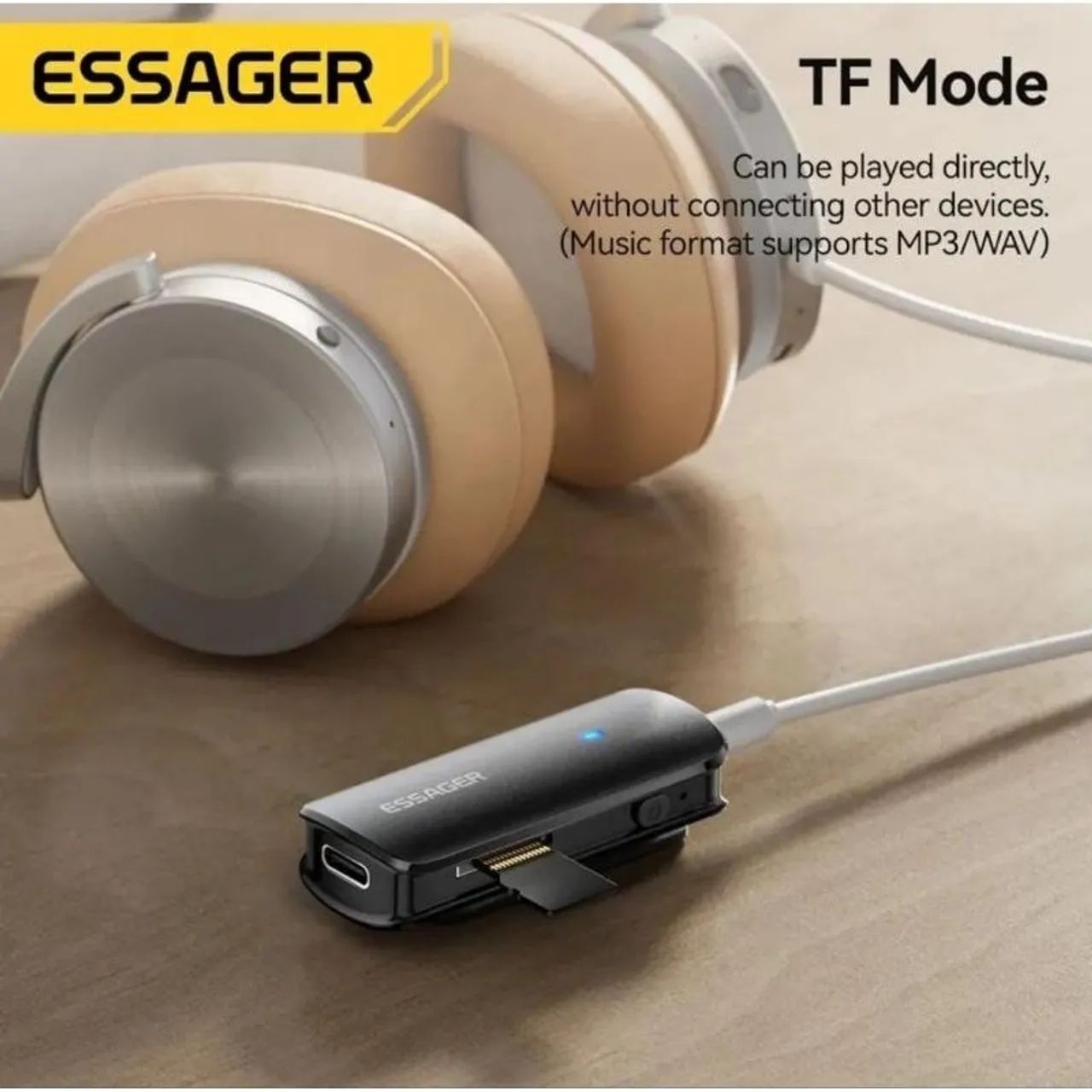 Adaptador Bluetooth 5.3 Essager - Transforme seu dispositivo com fio em wireless! - Foto 2